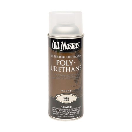 OLD MASTERS Satin Clear Oil-Based Polyurethane Spray 12.8 oz 49610